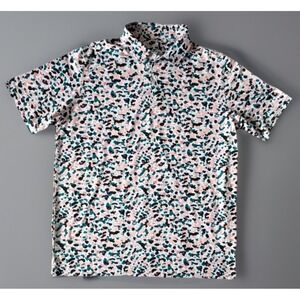 Deolax Short Sleeve Golf Polo Shirt Multi Color Camouflage AOP Logo XL JBHS